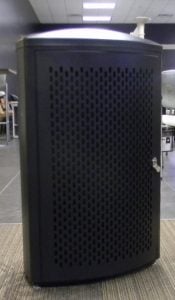 metal waste receptacle