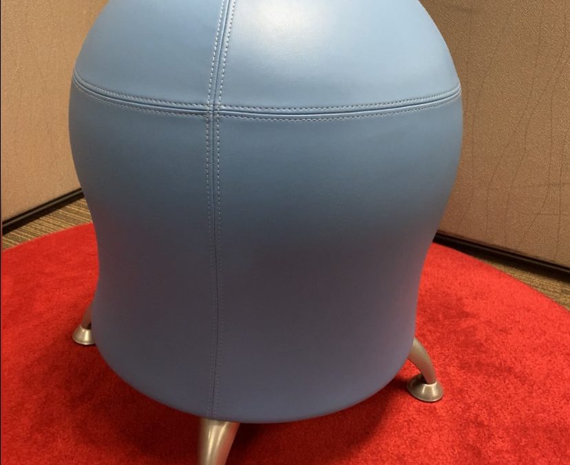 SAFCO Zenergy Vinyl Ball Chair – Blue – Qty. 2 – $175